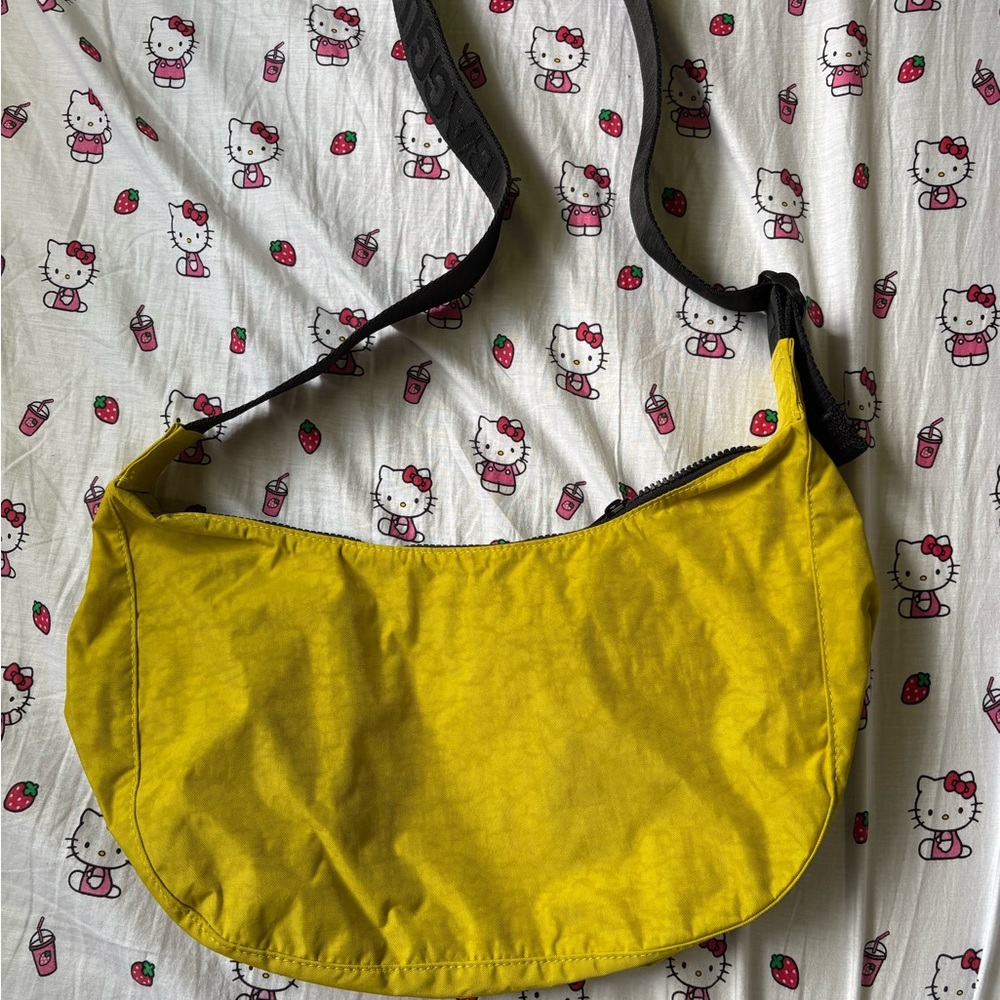Baggu Medium Nylon Crescent Bag - Lemongrass